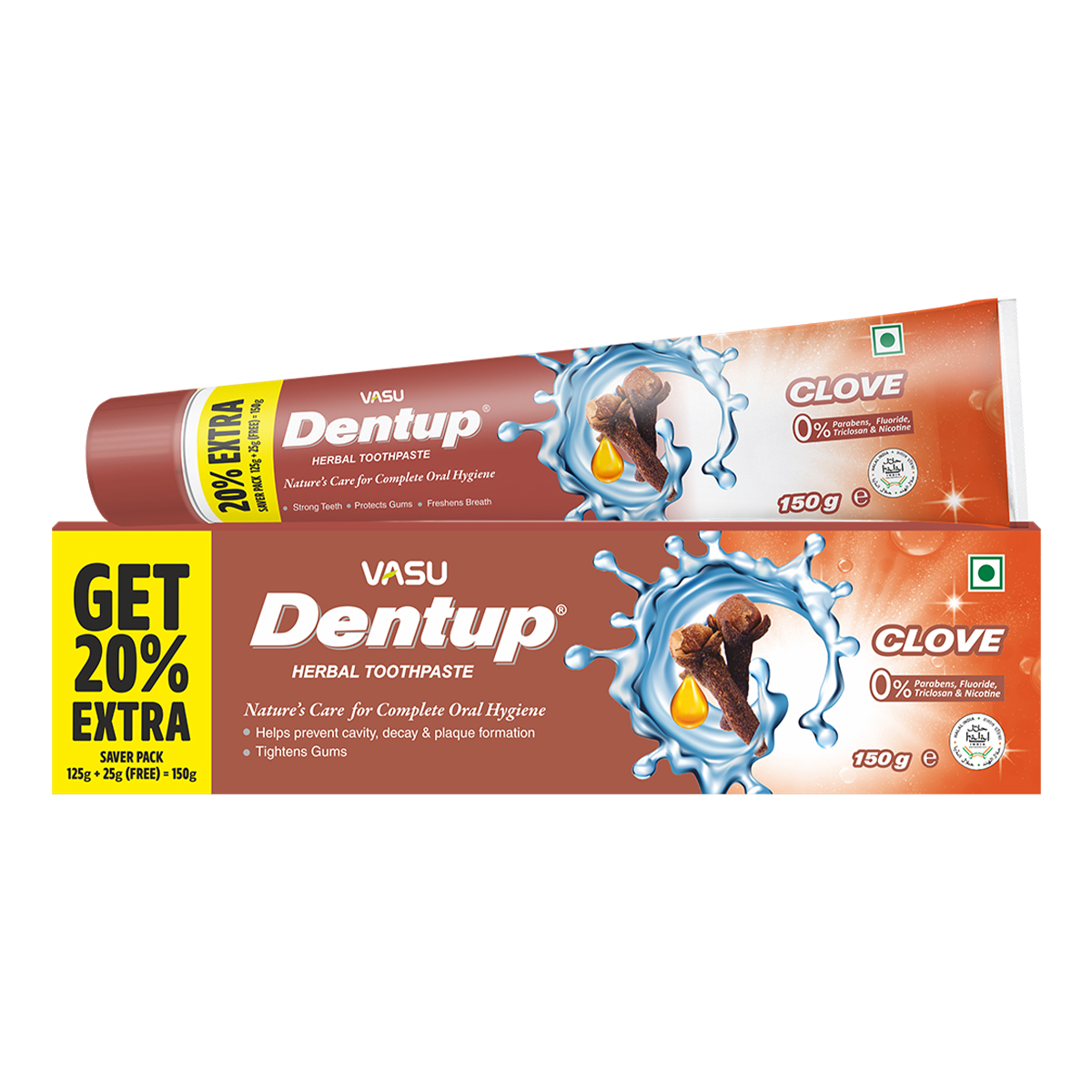 Dentup Herbal Toothpaste – Clove, 100 g
