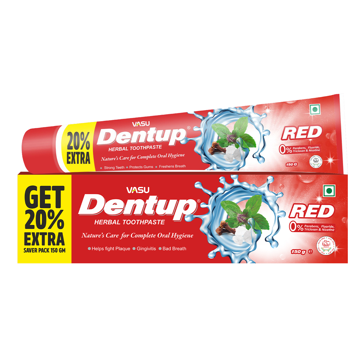 Dentup Herbal Toothpaste – Red
